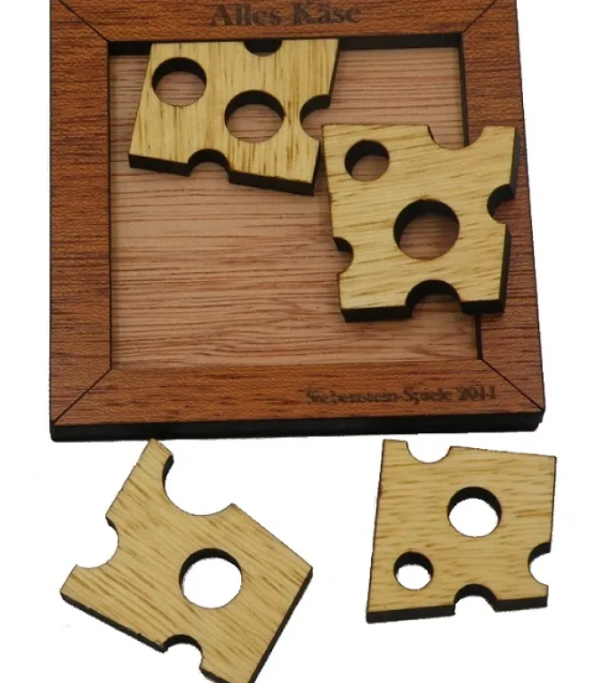 Alles K?se - Wooden Brain Teaser Puzzle Packing Problem