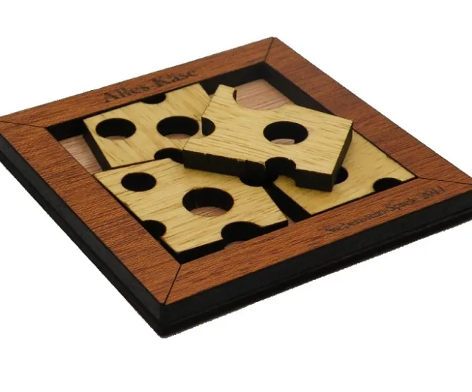 Alles K?se - Wooden Brain Teaser Puzzle Packing Problem