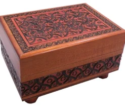 Artistic Carved - Secret Wooden Puzzle Box