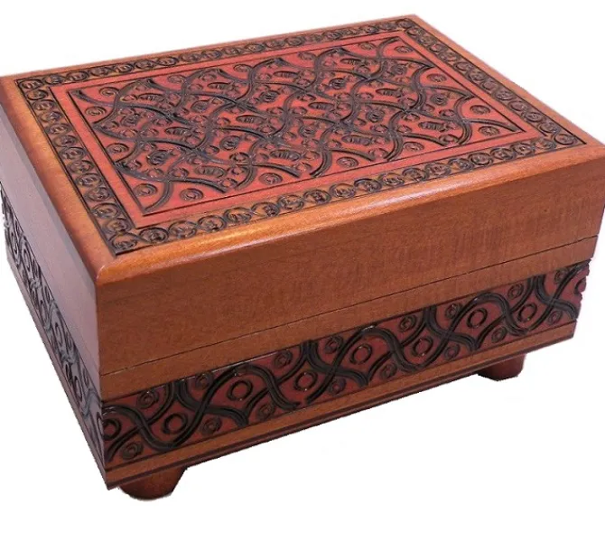 Artistic Carved - Secret Wooden Puzzle Box