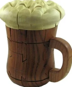 Beer Mug 3D Jigsaw Wooden Puzzle Brain Teaser