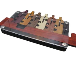 6 Bottles (Flaschenzug) - Wooden Puzzle Brain Teaser