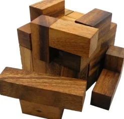 Brain Storm Cube - Wooden Brainteaser Puzzle