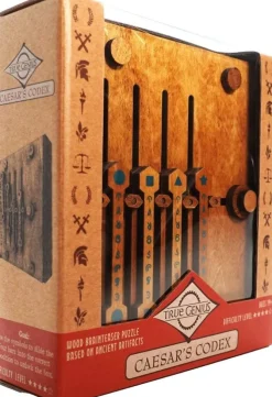 Caesar's Codex True Genius Wooden Brainteaser Puzzle Box