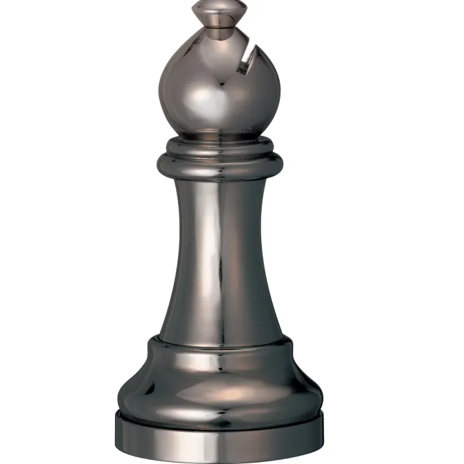Cast Chess Bishop Black - Hanayama Metal Puzzle