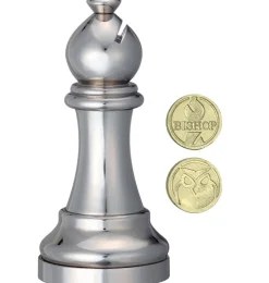 Cast Chess Bishop Silver - Hanayama Metal Puzzle