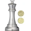 Cast Chess King Silver - Hanayama Metal Puzzle