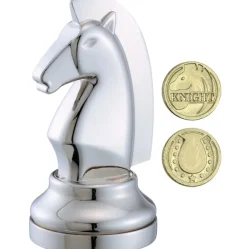 Cast Chess Knight Silver - Hanayama Metal Puzzle