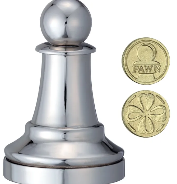 Cast Chess Pawn Silver - Hanayama Metal Puzzle