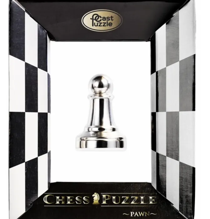 Cast Chess Pawn Silver - Hanayama Metal Puzzle