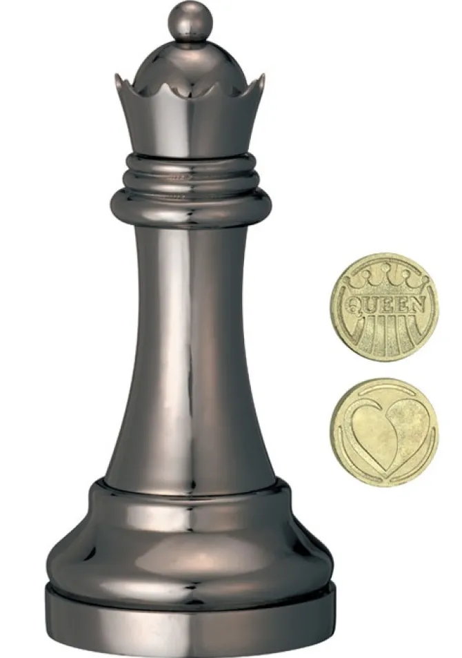 Cast Chess Queen Black- Hanayama Metal Puzzle