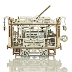 City Train With Rails - 3D Mechanical, Engineering Self-Assembled Puzzle