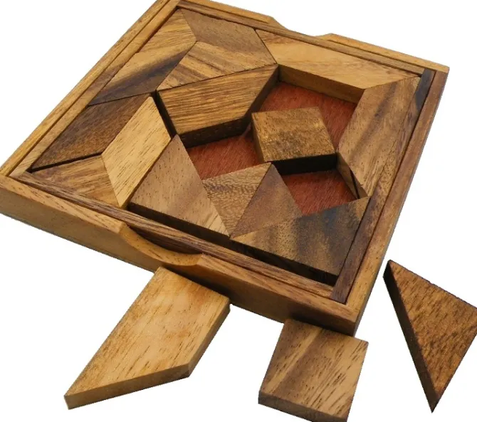 Complex Tangram - Wooden Brainteaser Puzzle