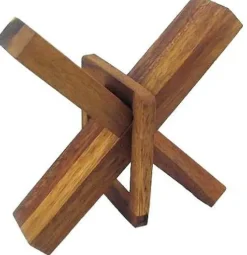 Crazy X - Brain Teaser Wooden Puzzle