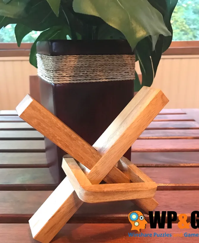 Crazy X - Brain Teaser Wooden Puzzle