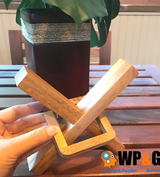 Crazy X - Brain Teaser Wooden Puzzle