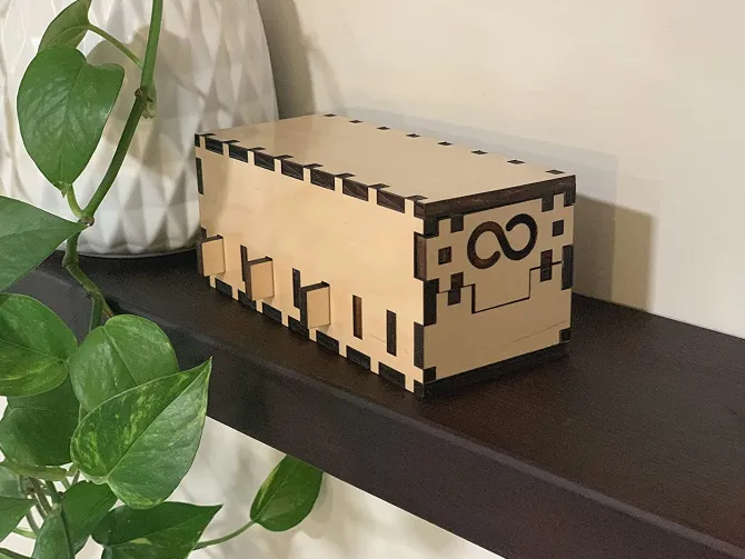 Cygnus Wooden Puzzle Box IQ Logic 3D Puzzle