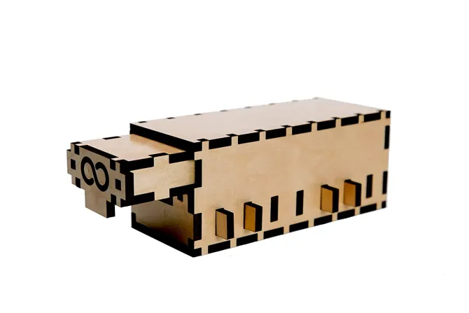 Cygnus Wooden Puzzle Box IQ Logic 3D Puzzle