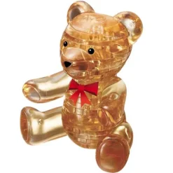 3d Crystal Puzzle Teddy Bear Gold