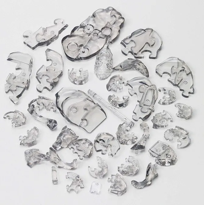 3d Crystal Puzzle Wolf - Black Color