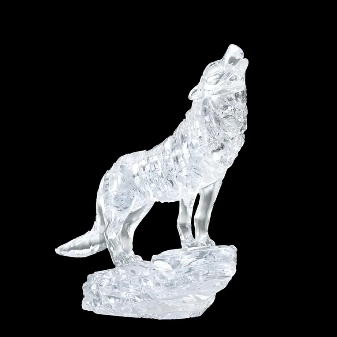 3d Crystal Puzzle Wolf - Clear Color