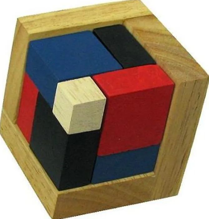 4D Wooden Puzzle Brain Teaser