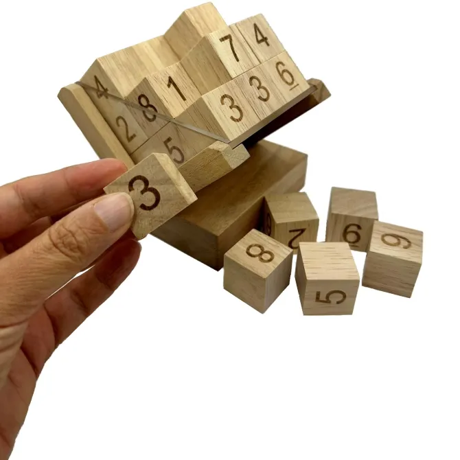 3D Wooden SUDOKU Cube Puzzle / Game