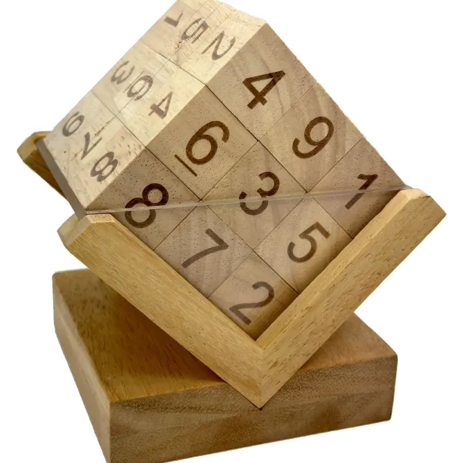 3D Wooden SUDOKU Cube Puzzle / Game