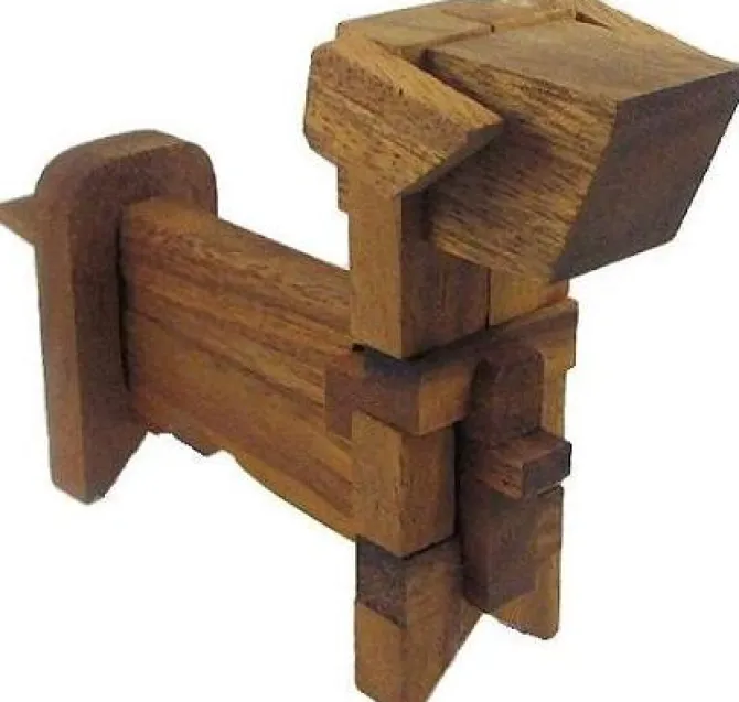 Dog Kumiki - 3D Brain Teaser Wooden Puzzle