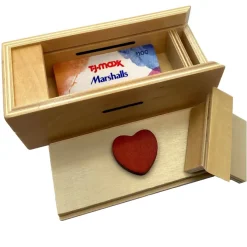 Enigma Heart Secret Puzzle Box - Money Gift Trick Box