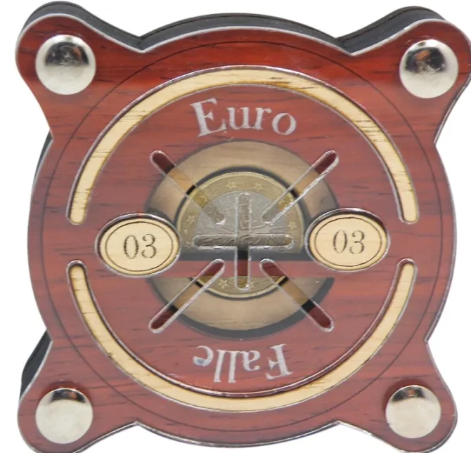 Euro-Falle 03 - Money Wooden Brain Teaser Puzzle