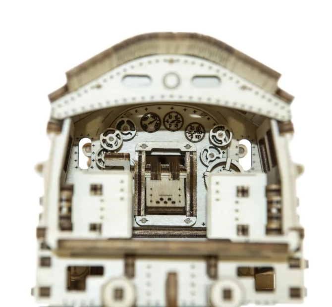 Express Train With Rails - 3D Mechanical, Engineering Self-Assembled Puzzle