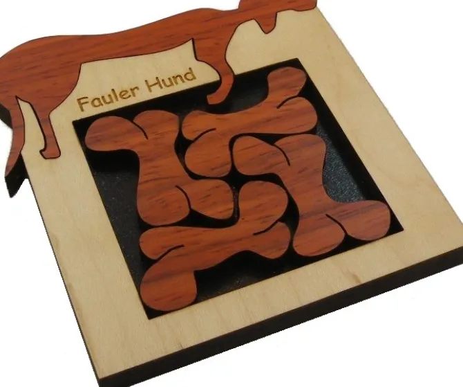 Fauler Hund - Wooden Packing Problem Brain Teaser