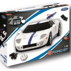 Ford GT - White 3D Jigsaw Puzzle Car Kit