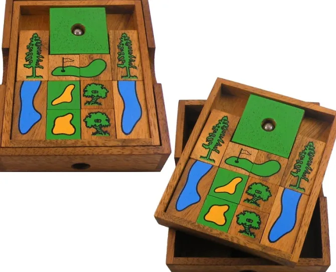 Golf Field - Wooden Puzzle Brain Teaser