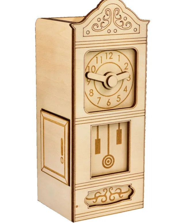 Grandfather Clock Secret ESCAPE Puzzle Box