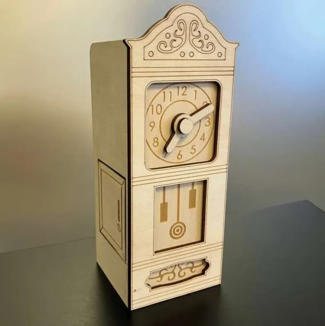 Grandfather Clock Secret ESCAPE Puzzle Box