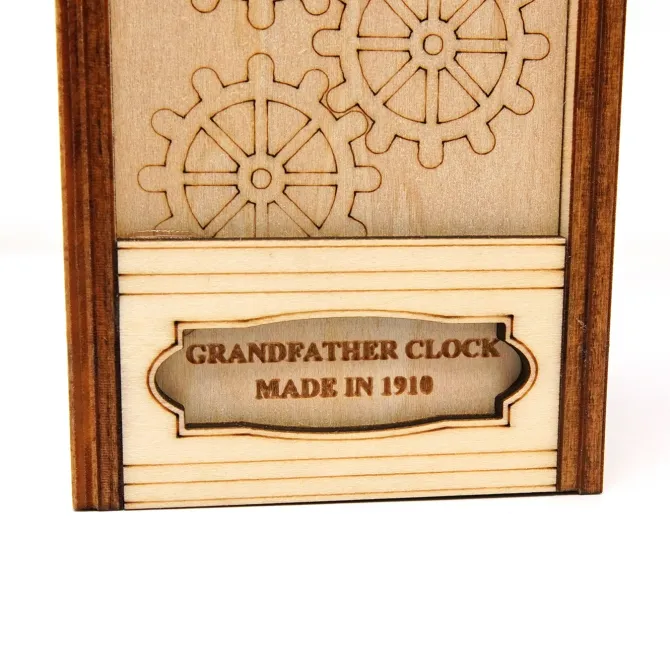 Grandfather Clock Secret ESCAPE Puzzle Box