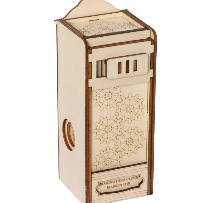 Grandfather Clock Secret ESCAPE Puzzle Box