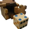 Hidden Dice Cube - Interlocking Wooden Puzzle