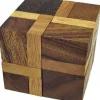 Inverse Cube Brain Teaser Wooden Puzzle