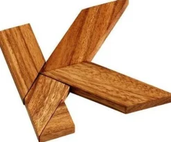 K Letter Puzzle - Wooden Brain Teaser