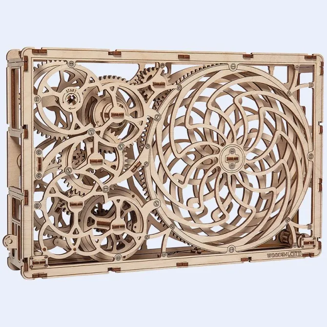 Kinetic Picture - 3D Mechanical, Engineering Self-Assembled Puzzle