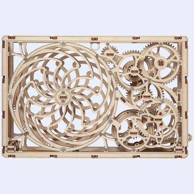 Kinetic Picture - 3D Mechanical, Engineering Self-Assembled Puzzle