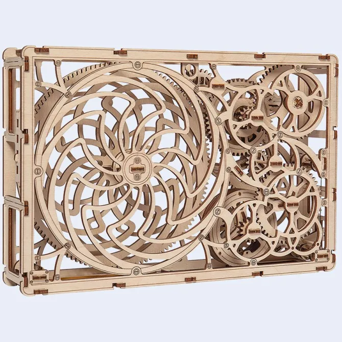 Kinetic Picture - 3D Mechanical, Engineering Self-Assembled Puzzle