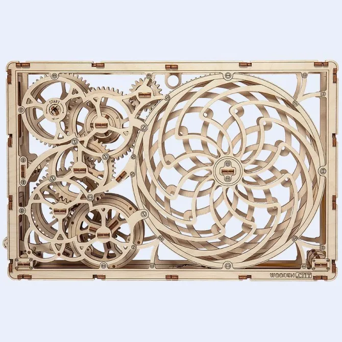 Kinetic Picture - 3D Mechanical, Engineering Self-Assembled Puzzle