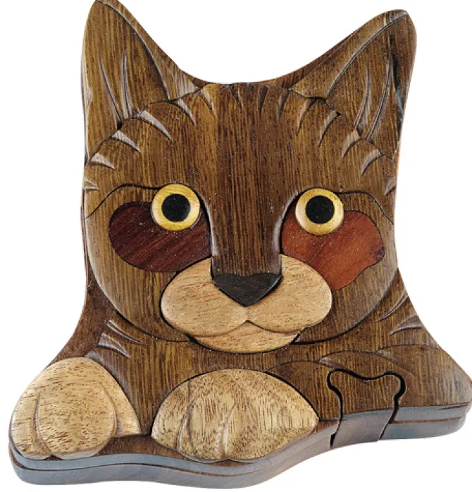 Kitten - Secret Wooden Puzzle Box