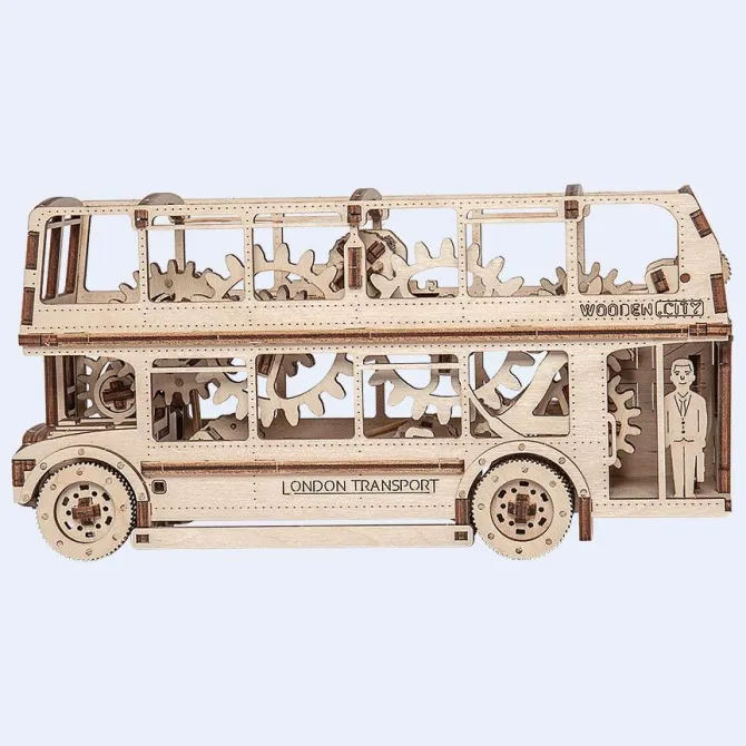 London Bus - 3D Mechanical, Engineering Self-Assembled Puzzle