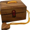 Love Me - Wooden String Puzzle Box