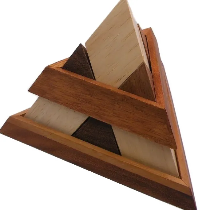 Luxor Egyptian Pyramid - Wooden Puzzle Brain Teaser